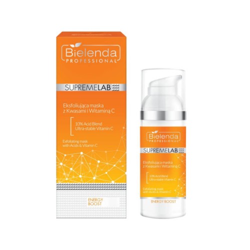 Bielenda Professional SupremeLab Energy Boost Exfoliating Mask with Acids and Vitamin C 50g Bielenda Professional SupremeLab Energy Boost Exfoliating Mask with Acids and Vitamin C 50g