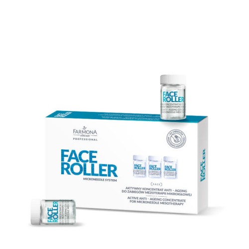 FACE ROLLER Active anti-aging concentrate to microneedle mesotherapy 5x5ml FACE ROLLER Active anti-aging concentrate to microneedle mesotherapy 5x5ml